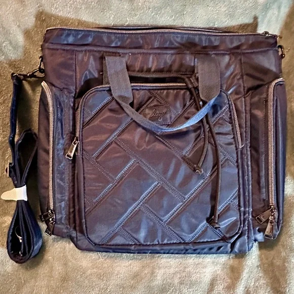 Lug Bustle Convertible Tote Bag in Indigo Blue - Picture 9 of 11